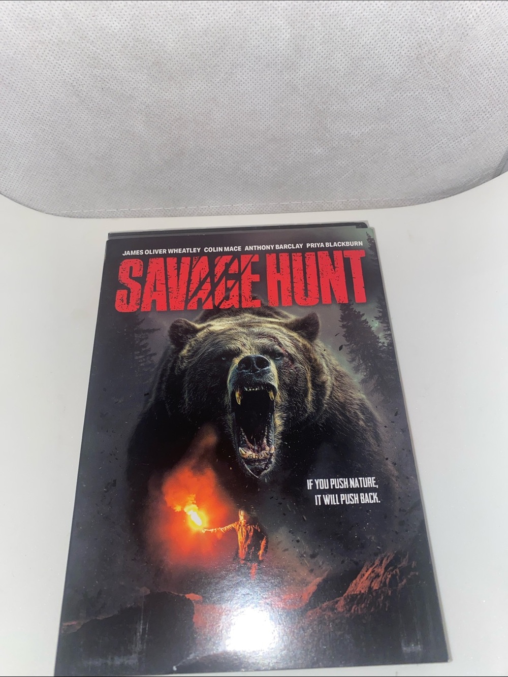 Savage Hunt DVD Case - Bear Cover Art in Black & Red